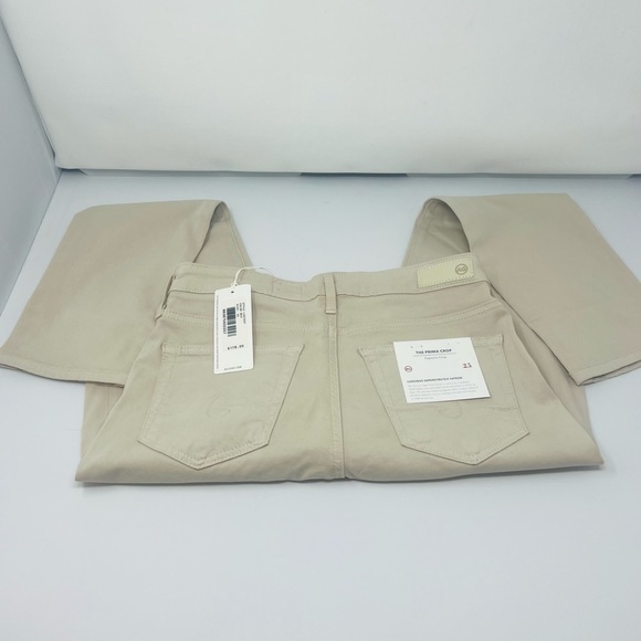 NWT AG Adriano Goldschmied Jeans The Prima Crop Khaki Size 25 - Picture 8 of 9